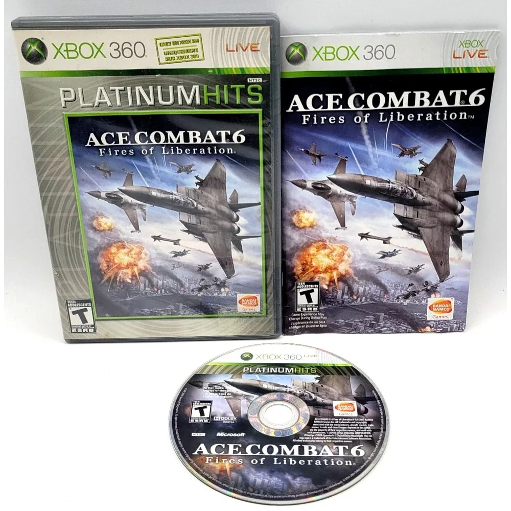 Ace Combat 6: Fires of Liberation COMPLETE IN BOX CIB (Microsoft Xbox 360, 2007)